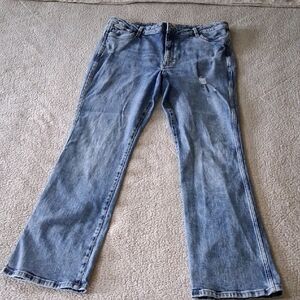 34×34 Wrangler Light Blue Bootcut Jeans